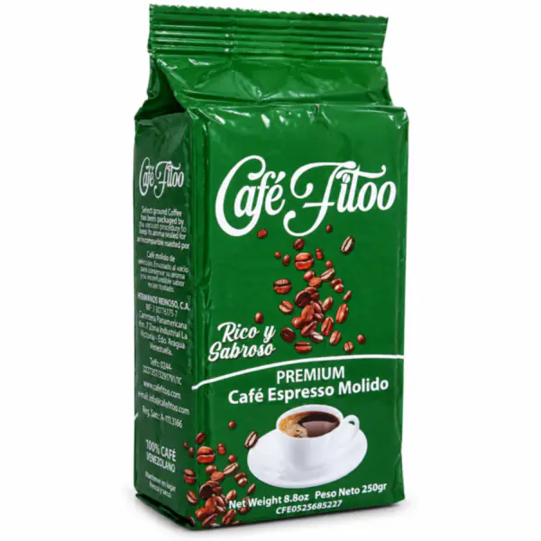 Paquete de café verde Café Fitoo_resultado Café Fitoo Espresso Molido 250 g (100% arábica premium)